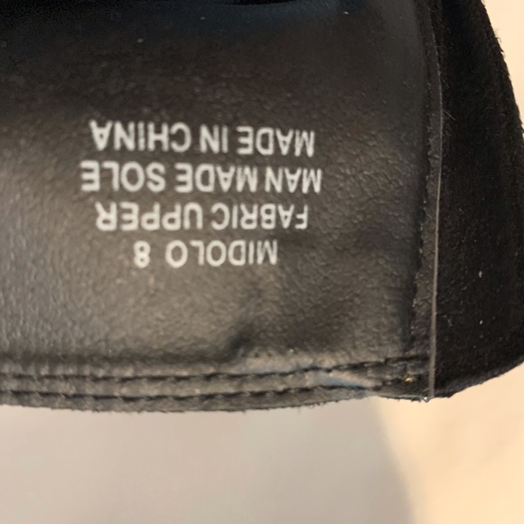 Black boots by BEBE, with rhinestones - Picture 3 of 9